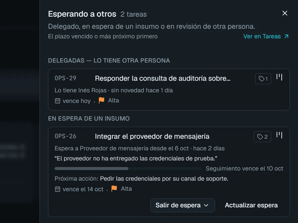 Lo que espera a otros, con nombre y fecha
